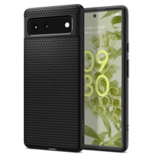 Spigen Liquid Air hátlaptok Google Pixel 6 matt fekete tok és táska