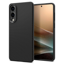 Spigen Liquid Air Samsung Galaxy S25 Edge tok, Matte Black, fekete tok és táska