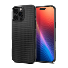 Spigen liquid air szilikon telefonvédő (ütésállóság, légpárnás sarok, rombusz) fekete acs08117 tok és táska