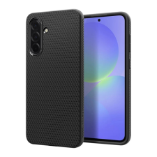 Spigen LIQUID AIR szilikon telefonvédő (ütésállóság. légpárnás sarok. rombusz) FEKETE tok és táska