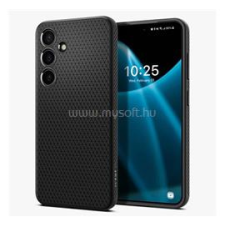 Spigen LIQUID AIR szilikon telefonvédő (ütésállóság, légpárnás sarok, rombusz) FEKETE (ACS07347) tok és táska