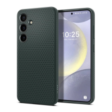 Spigen LIQUID AIR szilikon telefonvédő (ütésállóság. légpárnás sarok. rombusz) SÖTÉTZÖLD tok és táska