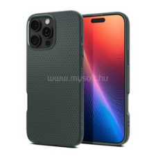 Spigen LIQUID AIR szilikon telefonvédő (ütésállóság, légpárnás sarok, rombusz) SÖTÉTZÖLD (ACS08119) tok és táska