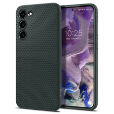 Spigen Liquid Air szilikon tok háromszög minta Samsung Galaxy S23 SM-S911 sötétzöld tok és táska