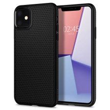Spigen Liquid Air tok, Apple iPhone 11 - matt fekete tok és táska