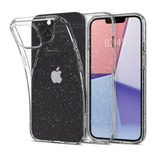 Spigen Liquid Crystal Glitter Apple iPhone 13 Crystal Quartz tok, átlátszó tok és táska