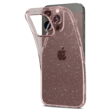 Spigen Liquid Crystal Glitter Apple iPhone 14 Pro tok rózsaszín-átlátszó csillámos (ACS04955) tok és táska
