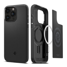 Spigen Mag Armor MagFit Apple iPhone 15 Pro MagSafe tok, Matt fekete tok és táska