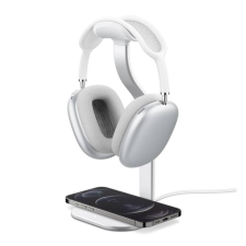 Spigen MagFit Apple Airpods Max fejhallgató állvány, Magsafe wireless töltő, ezüst fejhallgató állvány