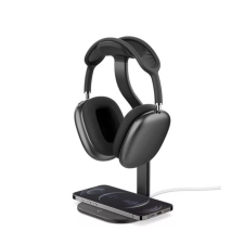 Spigen Nanotac Magsafe asztali töltőpad/AirPods Max tartó állvány fekete audió kellék