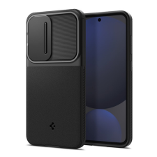 Spigen Optik Armor Samsung Galaxy S24 FE tok, Black, fekete tok és táska