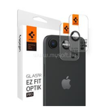 Spigen OPTIK PRO kameravédő üveg 2db (9H, csak lencse) FEKETE (AGL09279) mobiltelefon kellék