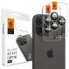 Spigen Optik Pro L-Series GLAS.tR ez Fit Camera Protector Apple iPhone 14 Pro / Pro Max / 15 Pro / Pro Max / 16 Pro / 16 Pro Max Black [2 PACK]
