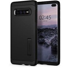Spigen Pók kemény páncél fekete Samsung Galaxy S10 + tok és táska