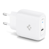 Spigen PowerArc PE2015 hálózati töltő adapter + Type-C-Type-C kábel, Type-C, GaN, 45W, fehér