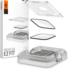 Spigen Pro Ez Fit kijelzővédő fólia Apple Watch 7 (45mm) fekete 2db okosóra kellék