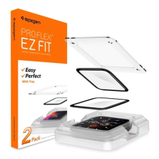 Spigen Pro Flex EZ Fit Apple Watch S7 (41mm) tempered kijelzővédő fólia (2db) okosóra kellék