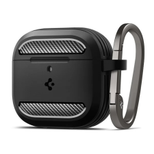 Spigen Rugged Armor AirPods 4 fekete fülhallgató, fejhallgató tok
