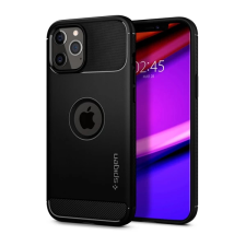 Spigen Rugged Armor Apple iPhone 12/12 Pro Matte Black tok fekete tok és táska