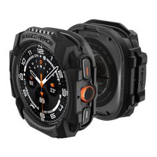 Spigen Rugged Armor Galaxy Watch Ultra tok, Matte Black, fekete okosóra kellék