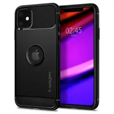 Spigen Rugged Armor iPhone 11 fekete tok tok és táska
