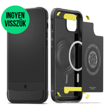 Spigen Rugged Armor Mag Apple iPhone 14 Matte Black Magsafe tok, fekete tok és táska