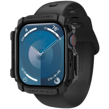 Spigen Rugged Armor Matte Black Apple Watch 10 42mm okosóra kellék