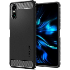 Spigen Rugged Armor Matte Black Sony Xperia 10 VI tok és táska