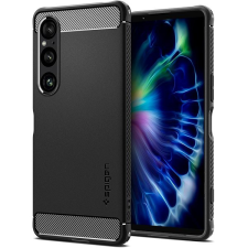 Spigen Rugged Armor Matte Black Sony Xperia 1 VI tok tok és táska