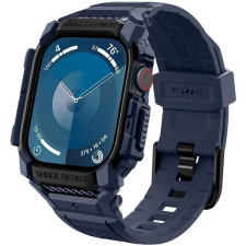 Spigen Rugged Armor Pro Navy Blue Apple Watch 10 46mm tok okosóra kellék
