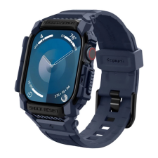 Spigen RUGGED ARMOR PRO pótszíj (egyedi méret. szilikon. ütésállóság + szilikon keret) SÖTÉTKÉK okosóra kellék