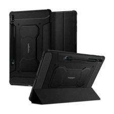 Spigen RUGGED ARMOR PRO tok álló (aktív FLIP, ütésállóság, TRIFOLD, asztali tartó, ceruza tartó) FEKETE [Samsung Galaxy Tab S9 FE LTE (SM-X516)] (ACS06857) tablet tok