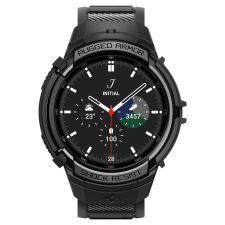 Spigen Rugged Armor &quot;PRO&quot; tok SAMSUNG Galaxy Watch 6 Classic (43 MM) matt fekete okosóra kellék
