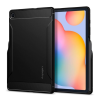 Spigen RUGGED ARMOR szilikon telefonvédő (ütésállóság, légpárnás sarok, karbon minta) FEKETE SamsungGalaxy Tab S6 Lite 10.4 LTE (SM-P619) 2022, Galaxy Tab S6 Lite 10.4 WIFI (SM-P613) 2022