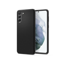 Spigen Samsung G996F Galaxy S21+ ütésálló hátlap - Spigen Liquid Air - fekete (SP0080) - Telefontok tok és táska