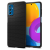 Spigen Samsung Galaxy M52 5G SM-M526B, Szilikon tok, Spigen Liquid Air, háromszög minta, fekete (8809811855210)
