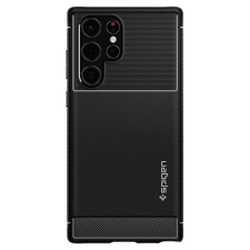 Spigen Samsung Galaxy S22 Ultra Spigen Rugged Armor ütésálló tok, Fekete tok és táska