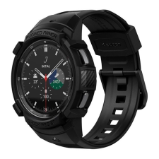 Spigen Samsung Galaxy Watch 4 Classic 46  (SM-R890) pótszíj (egyedi méret, állítható+szilikon keret) fekete okosóra kellék