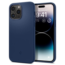 Spigen Silicone Fit Mag MagSafe tok iPhone 14 Pro Max sötétkék tok és táska