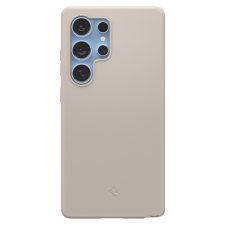 Spigen Silicone Fit MagFit Samsung Galaxy S25 Ultra tok, Natural Titanium, átlátszó tok és táska