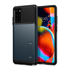 Spigen Slim Armor Samsung Galaxy Note 20 Metal Slate tok, sötét kék tok és táska