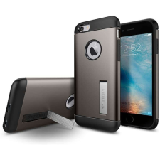 Spigen Slim Armor telefontok - iPhone 6 / 6S (4.7), ezüst metál tok és táska
