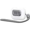 Spigen Spigen Lock Fit "M" Apple Airpods Pro / Airpods Pro 2 fülhallgató tokhoz biztonsági zár, kézpánttal, szürke