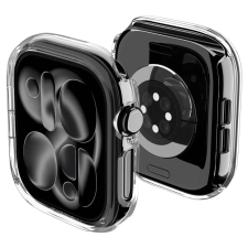 Spigen Thin Fit Apple Watch 12 42mm tok, Crystal Clear, átlátszó okosóra kellék