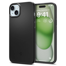 Spigen Thin Fit hátlaptok iPhone 15 Plus fekete mobiltelefon kellék