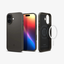 Spigen Thin Fit MagFit MagSafe kompatibilis tok Apple iPhone 17 sötétszürke tok és táska