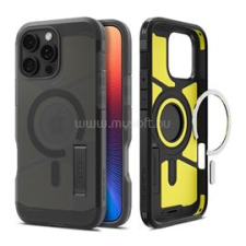 Spigen TOUGH ARMOR MAG műanyag telefonvédő (ütésállóság, matt, MagSafe, kitámasztó) FEKETE (ACS08509) tok és táska