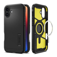 Spigen Tough Armor MagFit iPhone 16 MagSafe kompatibilis tok fekete ACS08216 tok és táska