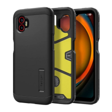 Spigen TOUGH ARMOR szilikon telefonvédő (ütésállóság. kitámasztó) FEKETE tok és táska