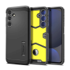 Spigen TOUGH ARMOR szilikon telefonvédő (ütésállóság, kitámasztó) FEKETE Samsung Galaxy S24 FE (SM-S721)